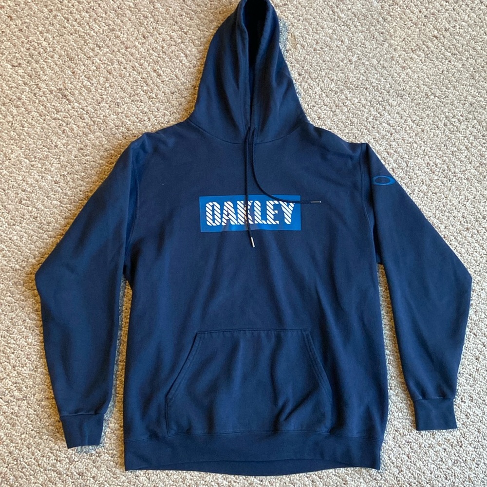 Blue size large Oakley hoodie